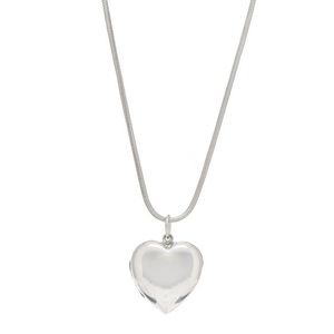 Tiffany Heart Locket & 36 inch sterling silver chain